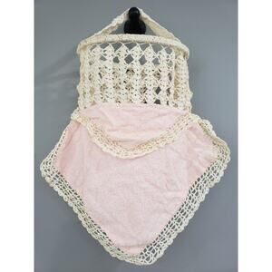 GORGEOUS Clothes Pin / Bag / Rag Holder Bag‎ Vintage Handmade from Old Towel!